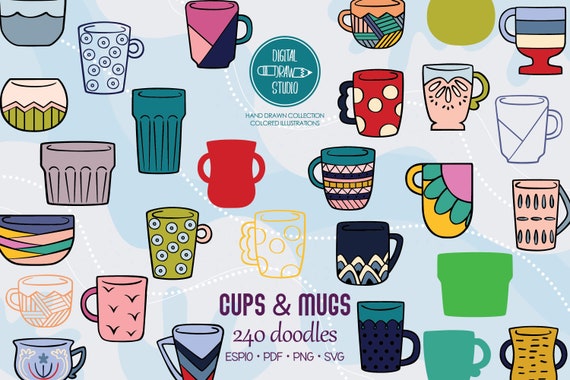 Coffee mugs drawing outlet