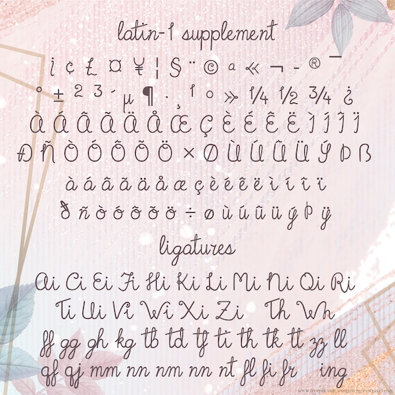 Violet Honey Bee Font Handwriting Script Otf Ttf File Etsy