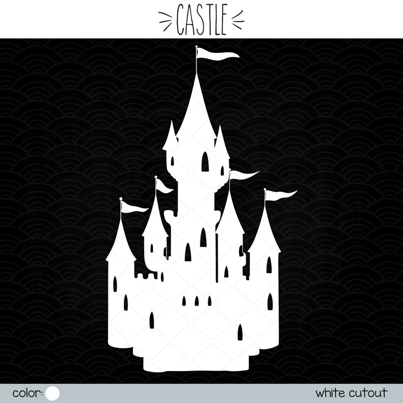 Download Hand Drawn Castle Clip art Princess Royal Palace Vector | Etsy