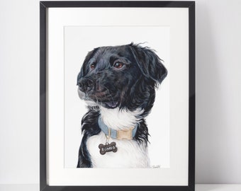 Aangepaste huisdier portret, huisdier Memorial, hond portret aangepaste schilderij, hond verlies cadeau, Inwijdingsfeest cadeau, hond cadeau voor eigenaren, gepersonaliseerd huisdier