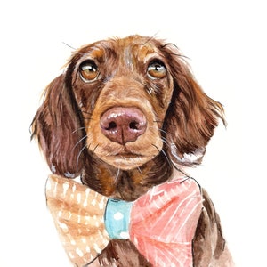 Custom Pet Portrait Painting, Custom Pet Memorial Dog Portrait Custom Painting, Personalized Pet Custom Watercolor Dog Painting From Photo