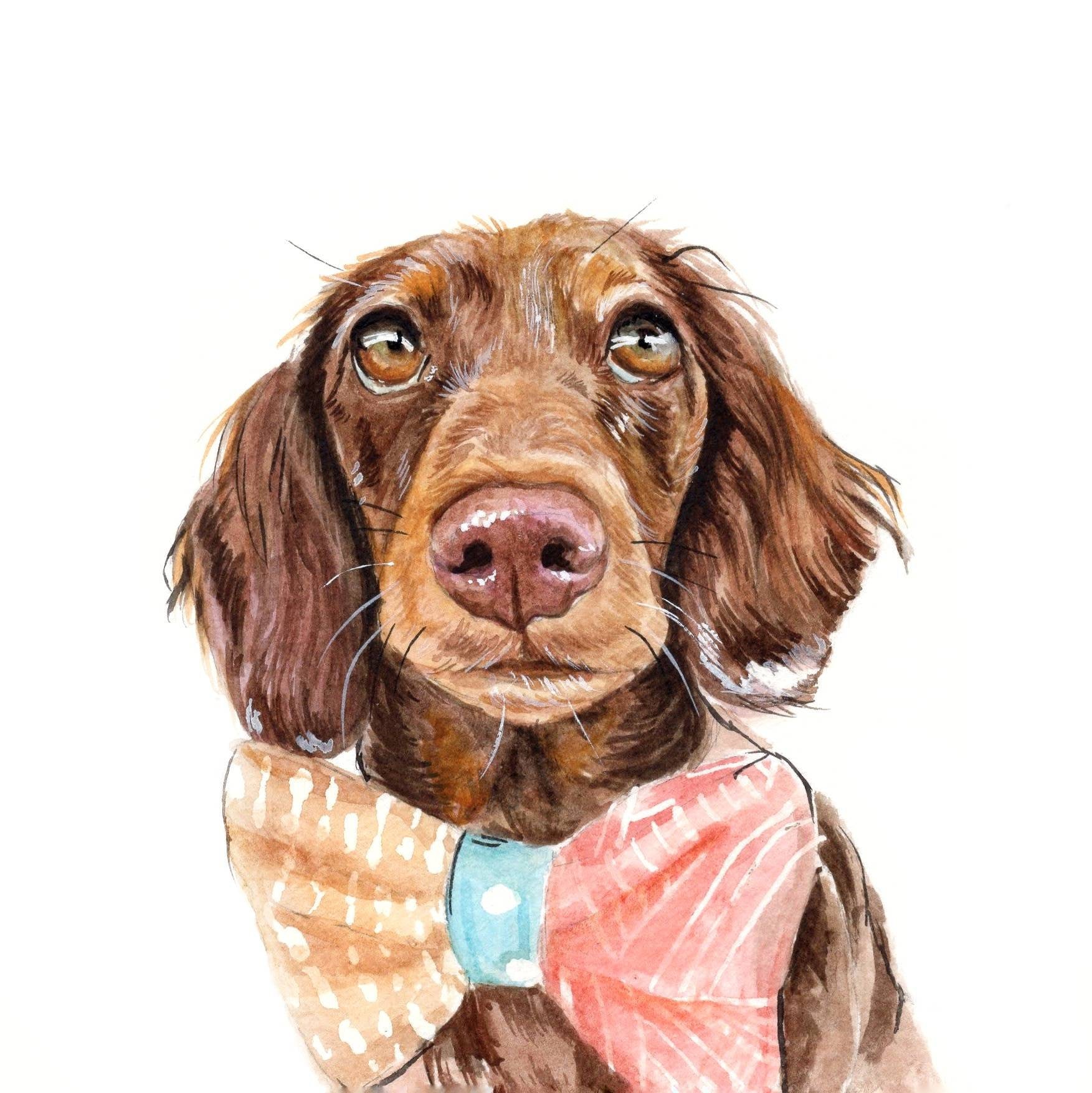 Dog Memorial Watercolor Painting Dog Painting Dog Lover Gift Watercolor