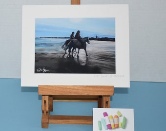 Horses on St Andrews west sands