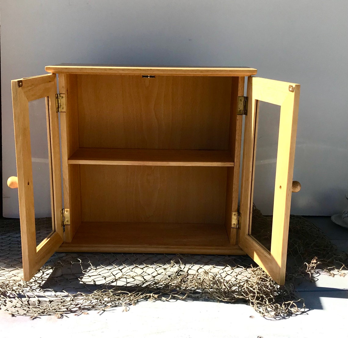 Holz Wand Curio Schrank/Hutch | Etsy