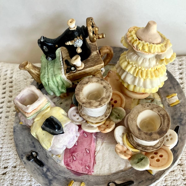 Tea Set Miniature Etsy