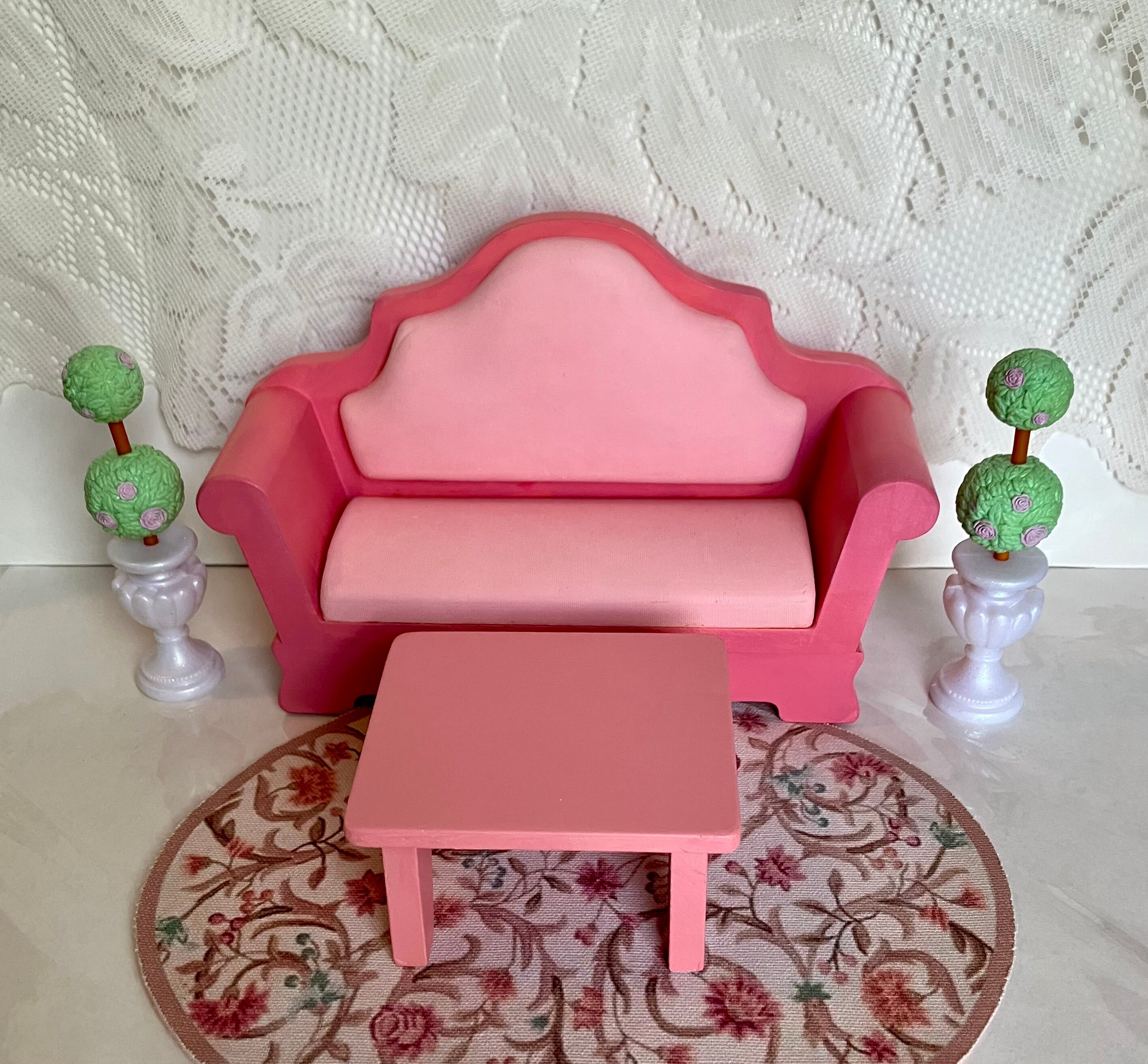 Barbie indoor furniture living room set hot sale