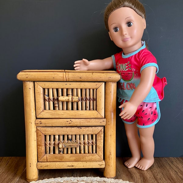 Bamboo Doll Dresser for 18” Dolls