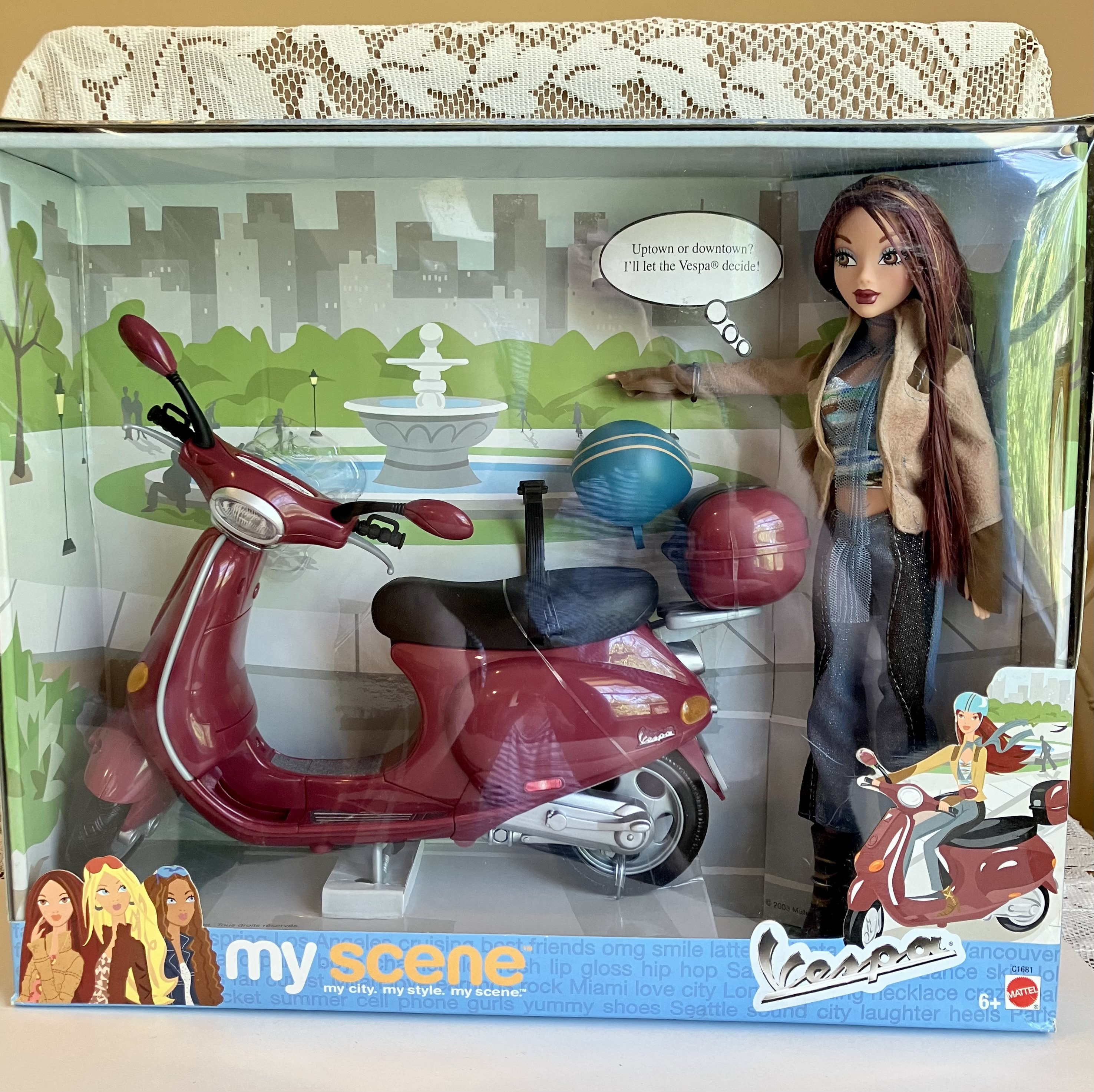 Barbie my Scene Doll With Vespa, Special Set 