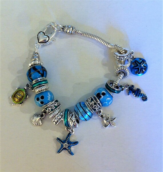 Nautical charm bracelets clearance