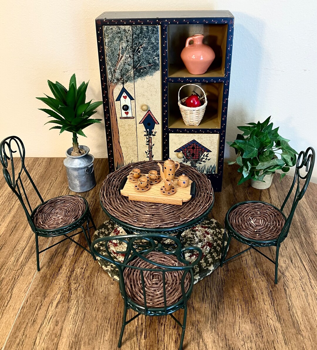 1:6 Cottagecore Doll Furniture Closet and Dinette, Ladie Vintage 1999 ...