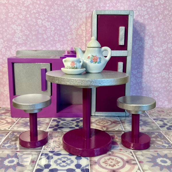 Barbie Kitchen Furniture Purple Vintage Reno