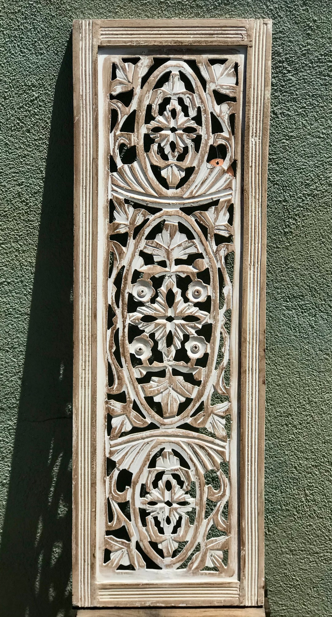 Carved Wood Wall Art From India 36 Tall Etsy