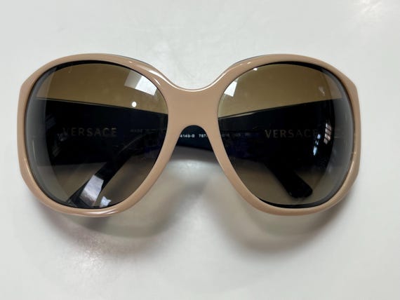 Vintage Versace Sunglasses 4149B: Beige Black Gra… - image 4