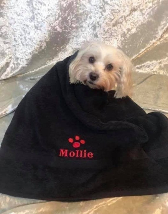Personalised Dog / Pet Towel Large Dog Bath Towel Etsy