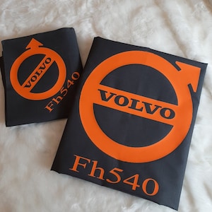 FREE Personalised Truck / Lorry Volvo Single Quilt Cover, with Volvo logo image 4