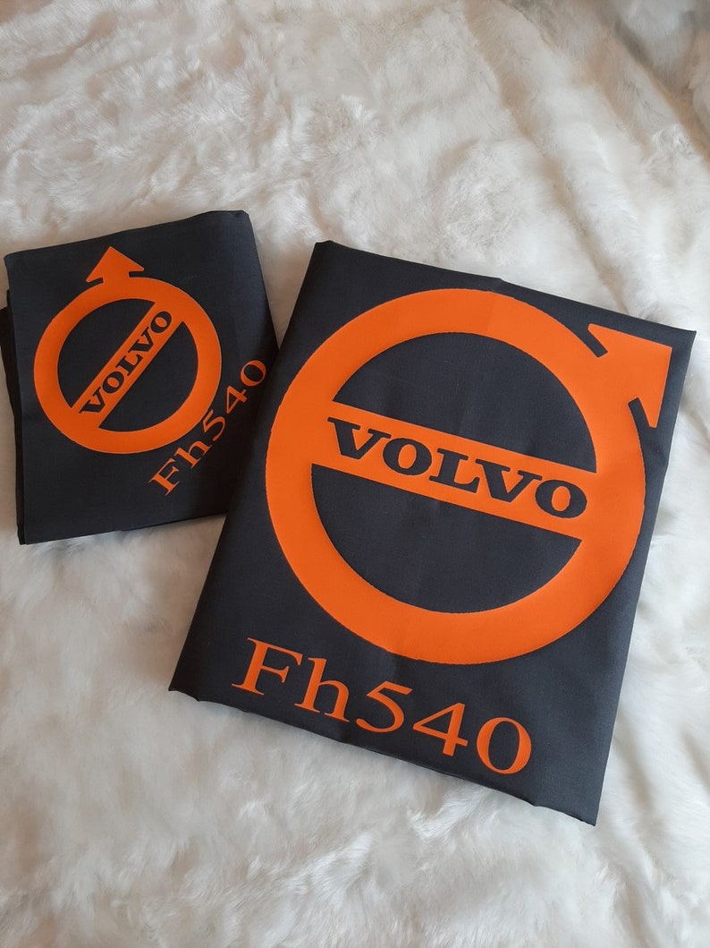 FREE Personalised Truck / Lorry Volvo Single Quilt Cover, with Volvo logo image 4