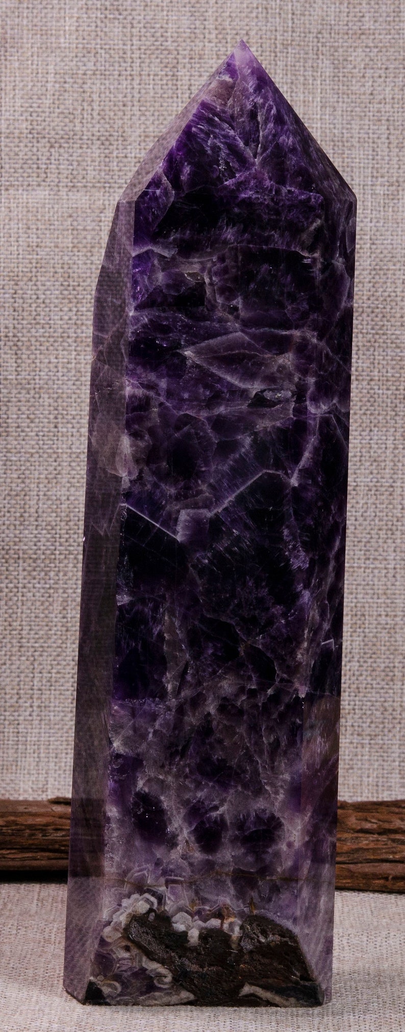 2710gEXTRA LARGE Chevron Amethyst Crystal Tower,Auralite 23 Crystal Point,Healing Crystals and Stones,Decor,Chakra,Reiki,Gift for Him