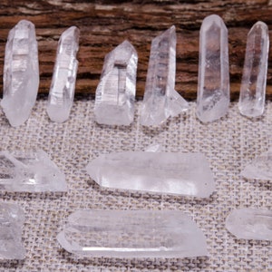 10pc Unpolished Natural Himalaya Clear Crystal Seed,Clear Crystal Point,Jewerly,Necklace,Pendant,Gift for Her,Healing Stone,Crystal Beads