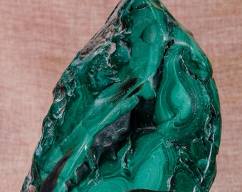 Large Natural Malachite Tumbled Stone/Malachite Stone/Natural Polished Tumble Rock/Pocket Stones/Healing Crystal/Display/Decorationgift/4905