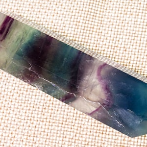 Rainbow Double Terminated Fluorite Quartz Crystal Point,Fluorite Obelisk Tower,Fluortite Wands,Valentines box ideas for her,Pendant#4033