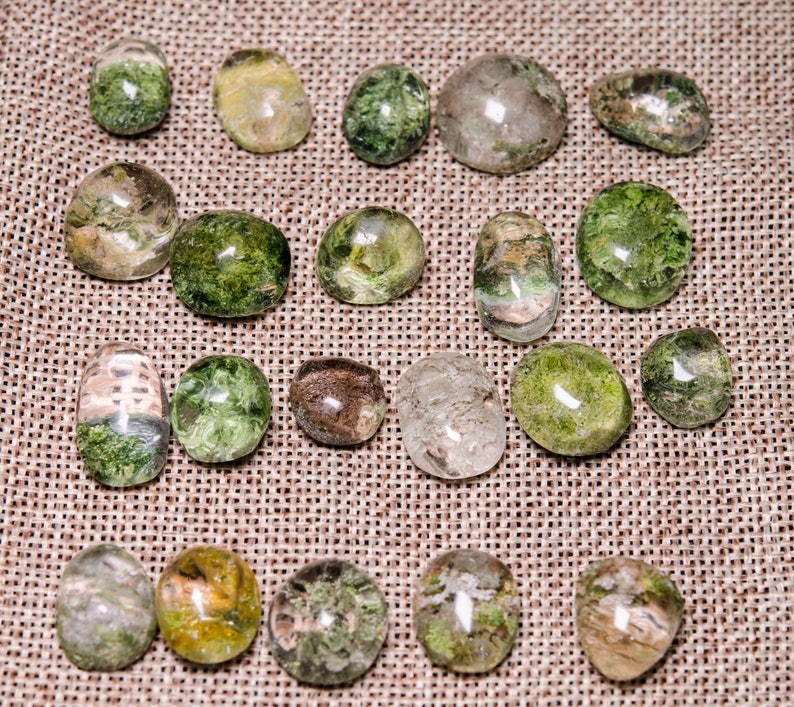 5 pcs Garden Quartz Pendant,Scenic Quartz Pendant,lodalite,Crystal Necklace,Rainbow Inclusions,Shaman Quartz,Gift for Her,Jewelry,Undrilled