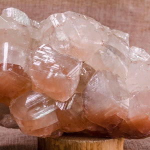 Cluster de cristal de calcita vermelha, espécime de quartzo fantasma vermelho, cluster de cristal vermelho, cluster de calcita rosa, pedra de chakra, decoração, presente para ela, chakra,