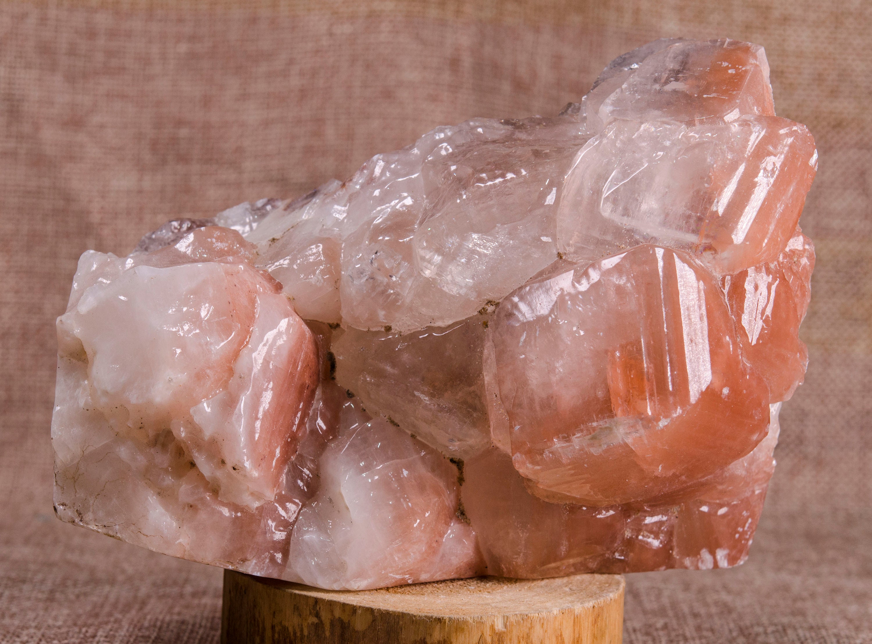 Red Phantoms Quartz Crystal Cluster Specimen