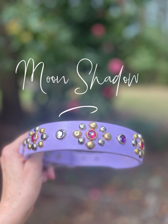 Boho lavender dog collar girl boho, dog collar rhinestone bling, girly dog collar, floral  dog collar,dog collar for girl, doggy bling