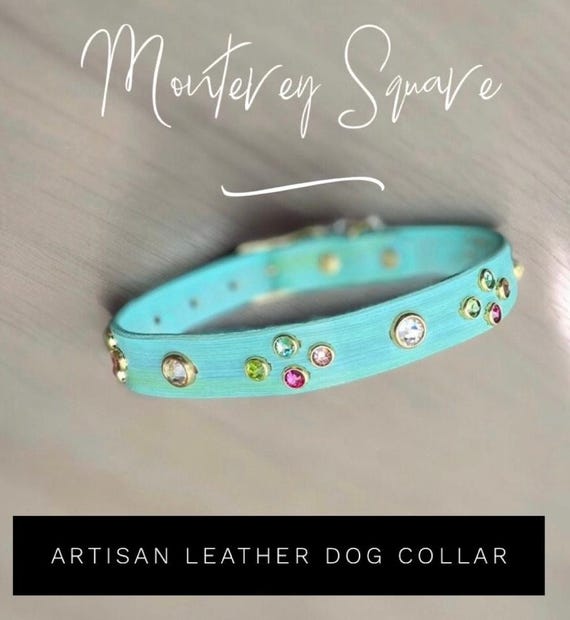 3/4” wide  leather dog collar xxs, pink lavender bling collar, dog collar  girl, xs small dog collar teal blue ,pretty puppy collar, cat