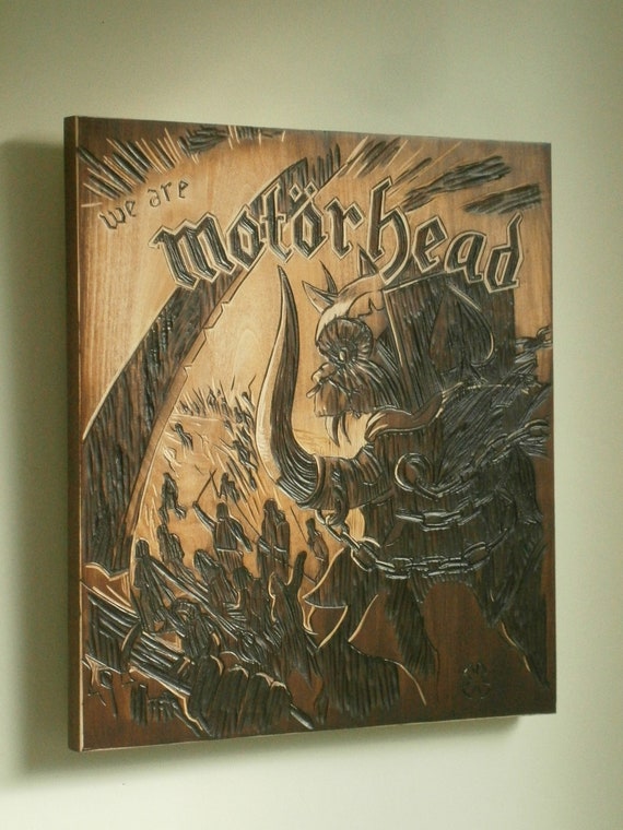 Motorhead Carved Wooden Wall Art Unofficial