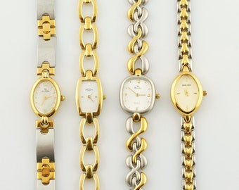 Vintage dames Bulova horloge, Clyda dameshorloge, dunne dames cocktailpolshorloges, cadeau voor haar