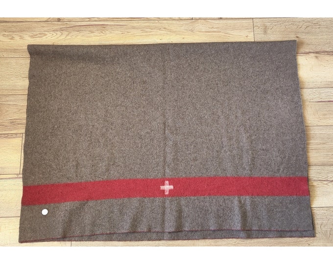Rare Swiss Army Wool Blanket Warehouse Swiss Military Etsy
