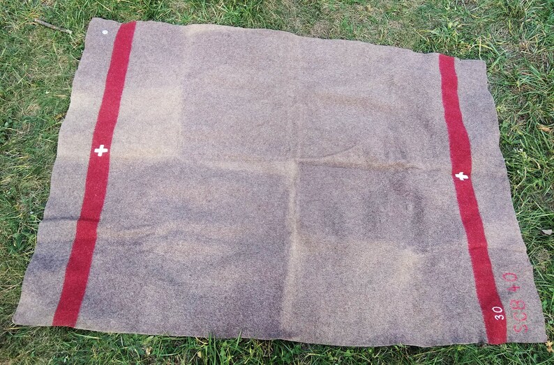 Set 5 Vintage original Swiss Army wool Blankets Swiss Etsy