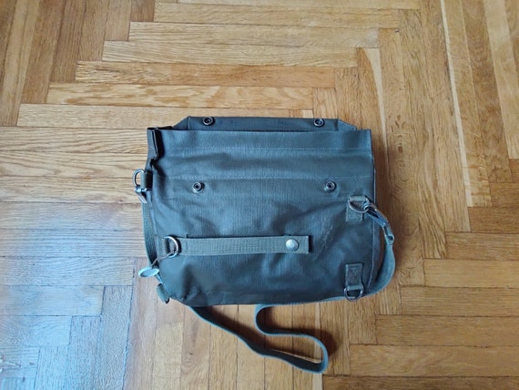 Vintage SWISS army Crossbody vinyl Messenger Bag,… - image 3