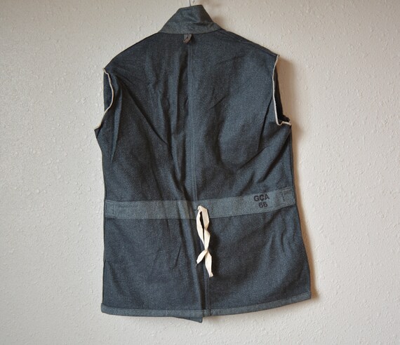 Unused Swiss army gray denim jacket, Vintage clot… - image 7