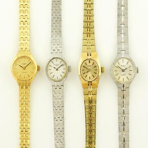 Vintage Bantina Mechanical Watch, Incabloc 17 Jewels, Thin Cocktail Style, Rotary gold Wristwatch
