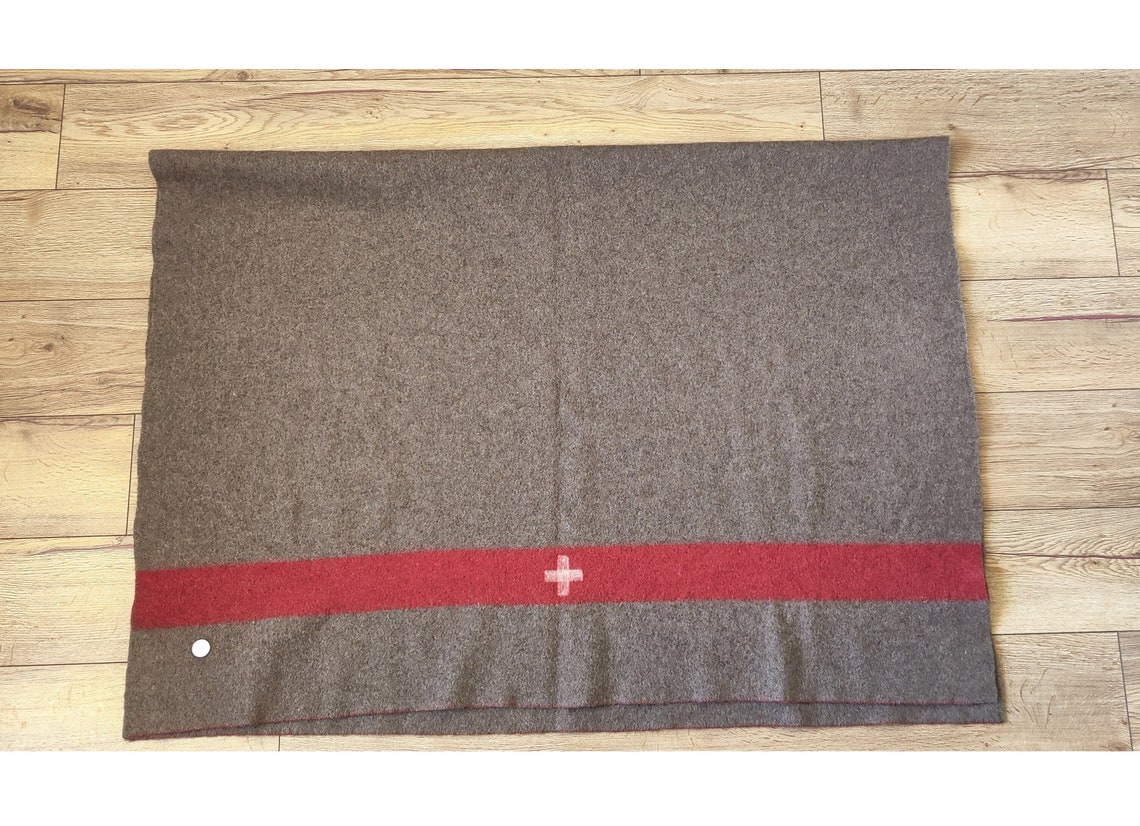 Rare Swiss Army Wool Blanket Warehouse Swiss Military Etsy