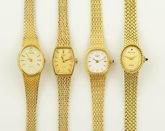 ヴィンテージ セイコー レクタンギュラー ゴールドウォッチ