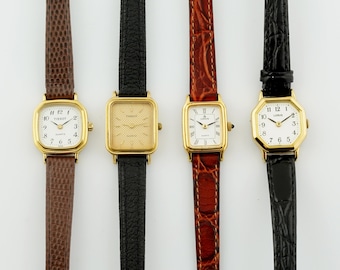 Vintage Women's Tissot Watch, Lorus leather strap womens Watch,  Quartz Watch, Gift for her