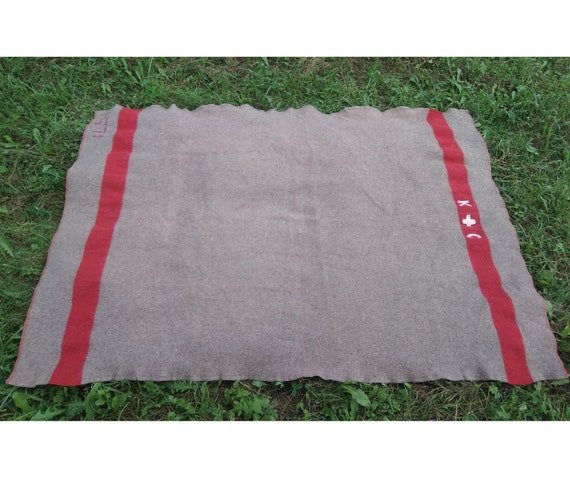 Original Swiss Army Wool Blanket Vintage Swiss Military Etsy