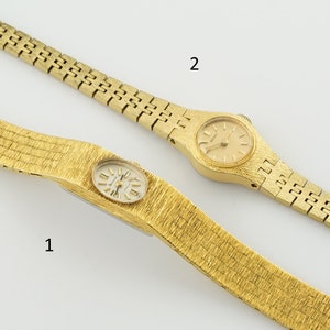 Vintage Seiko Damenuhr, Genaue Goldfarbene Damenuhr, mechanische Uhr mit 17steinen Inkabloc, Geschenk für Sie Bild 6