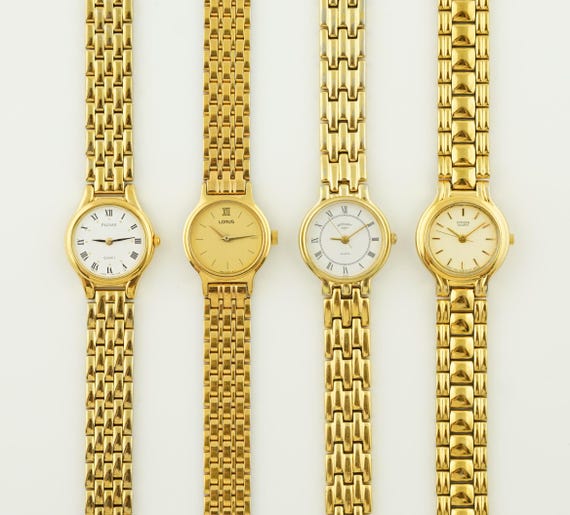 Vintage Womens Citizen Watch, Pulsar Gold Wristwatch, Lorus  display picture 1