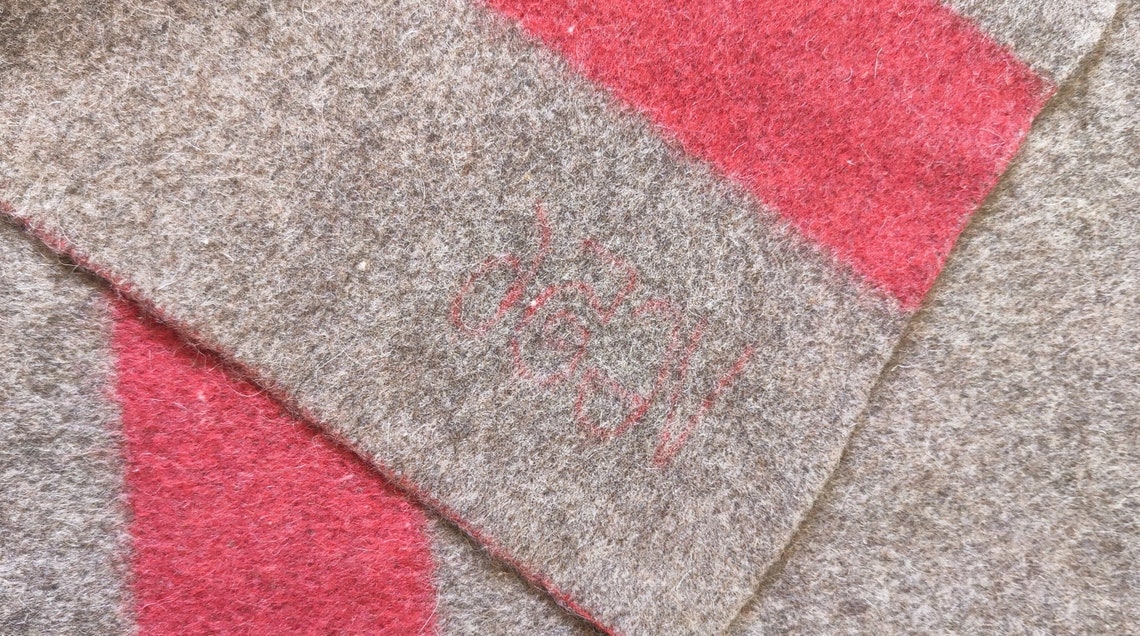 Rare Swiss Army Wool Blanket Warehouse Swiss Military Etsy