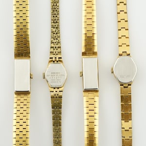Vintage Seiko Damenuhr, Genaue Goldfarbene Damenuhr, mechanische Uhr mit 17steinen Inkabloc, Geschenk für Sie Bild 10