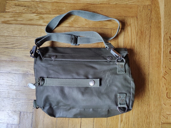 Vintage SWISS army Crossbody vinyl Messenger Bag,… - image 1