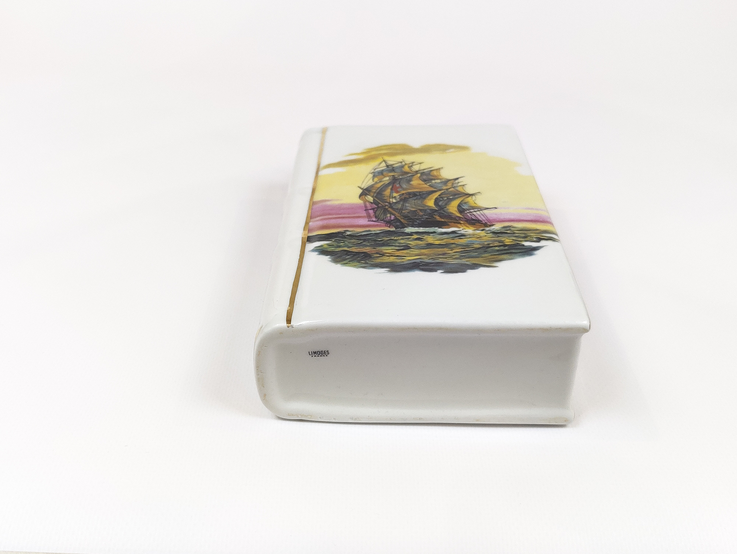 Limoges Porcelain Decanter French Wisky Bottle With Stopper Etsy