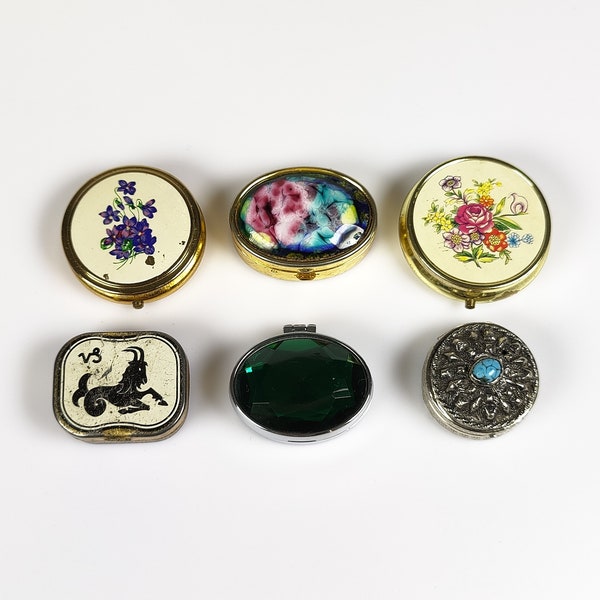 Decorative Pill Box Etsy