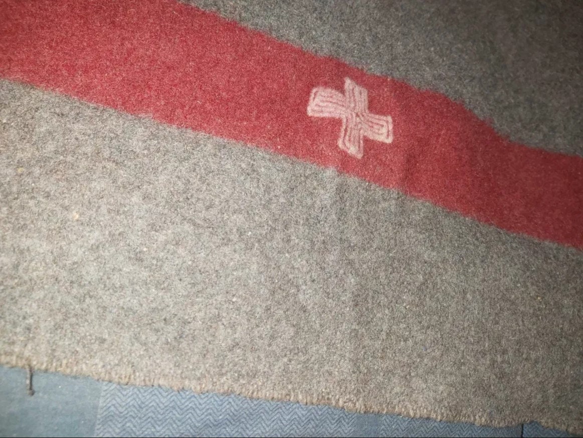 Original Swiss Army Wool Blanket Vintage Swiss Military Etsy