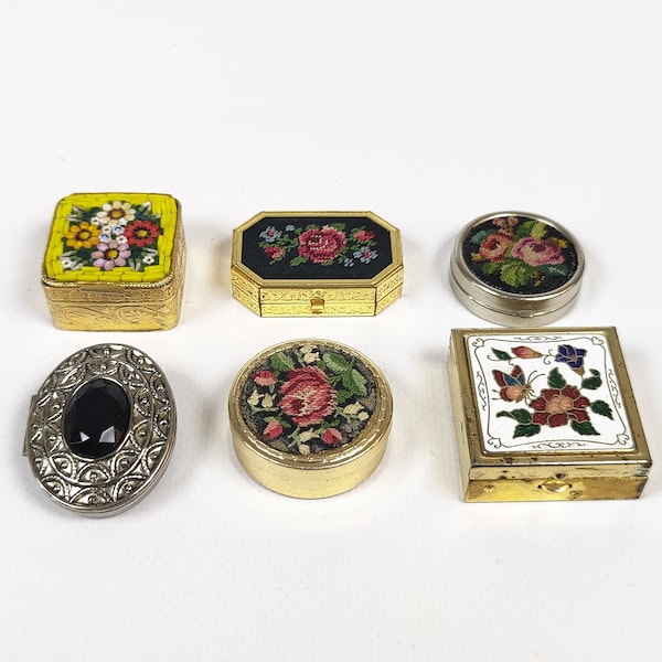 Decorative Pill Box Etsy