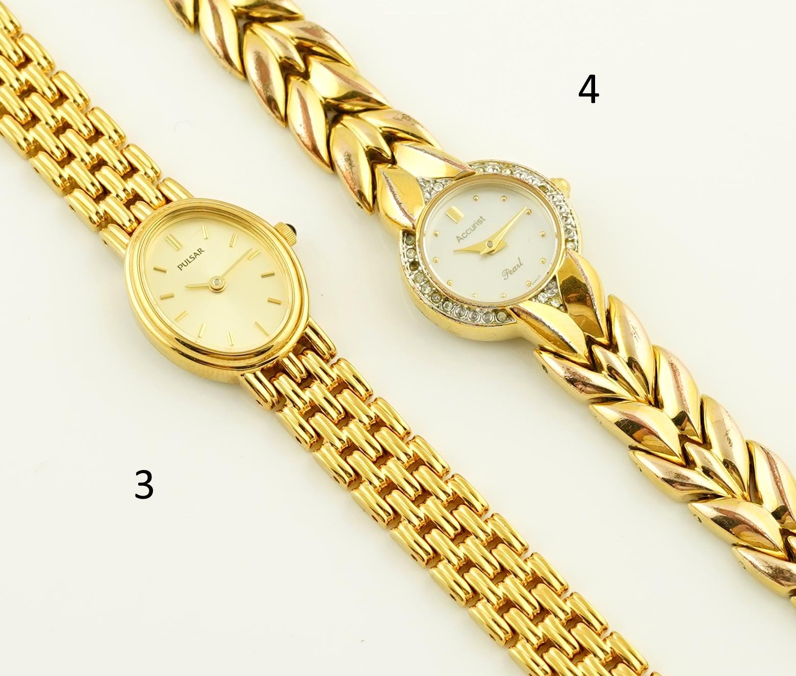 Vintage pulsar ladies oval gold tone dress watch NEW BATTERY Vintage Pulsar Gold Women main image 4